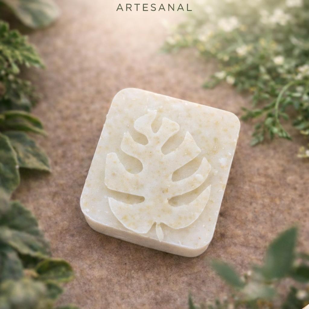 Jabon artesanal Encanto natural tierra y aire Avena y miel - Encantoartesanal.com