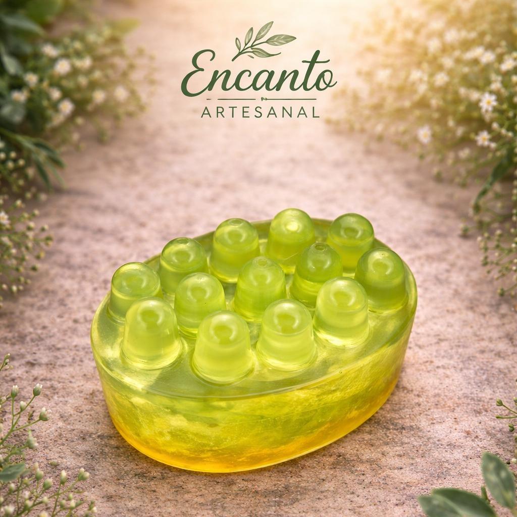 Jabon artesanal Encanto natural tierra y aire Sabila - Encantoartesanal.com
